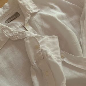 Everlane White Linen button down